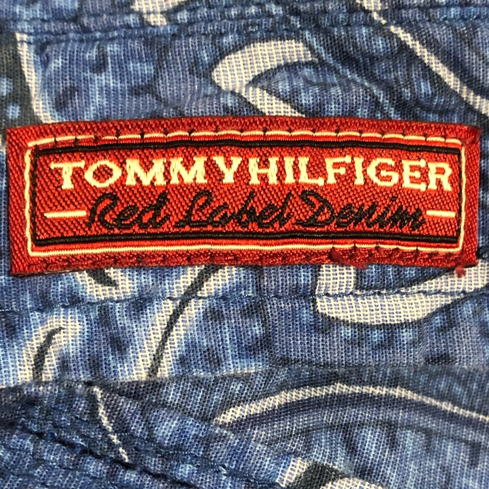 Tommy Hilfiger Red Label Blue Men’s Button Down XL - Picture 4 of 7